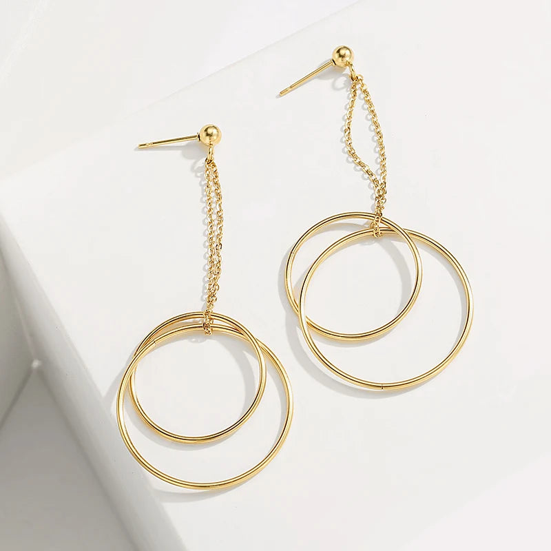 Aria Double Hoop Earrings