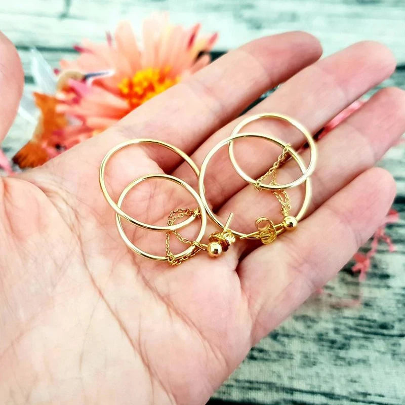 Aria Double Hoop Earrings