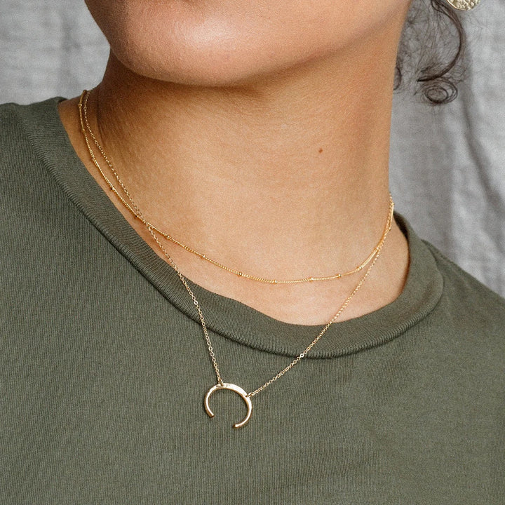 Selene Crescent Necklace