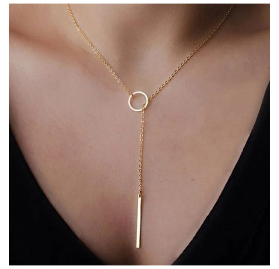 Livia Gold Pendant Necklace