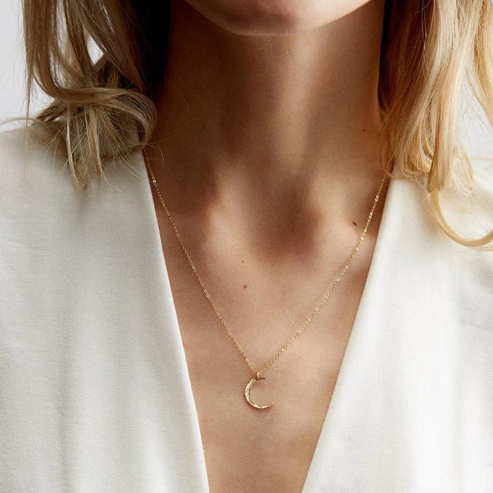 Celeste Crescent Necklace