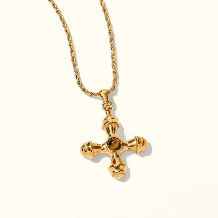 Cassian Cross Gold Necklace