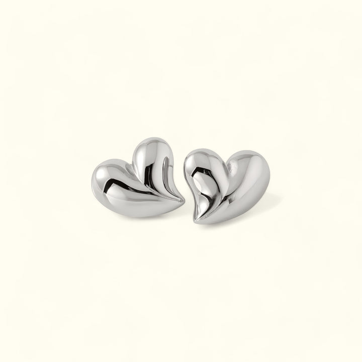 Elowen Heart Gold Earrings