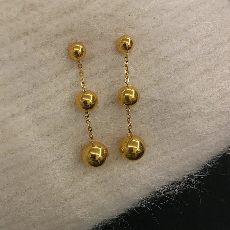 Cascade Sphere Drop Earrings