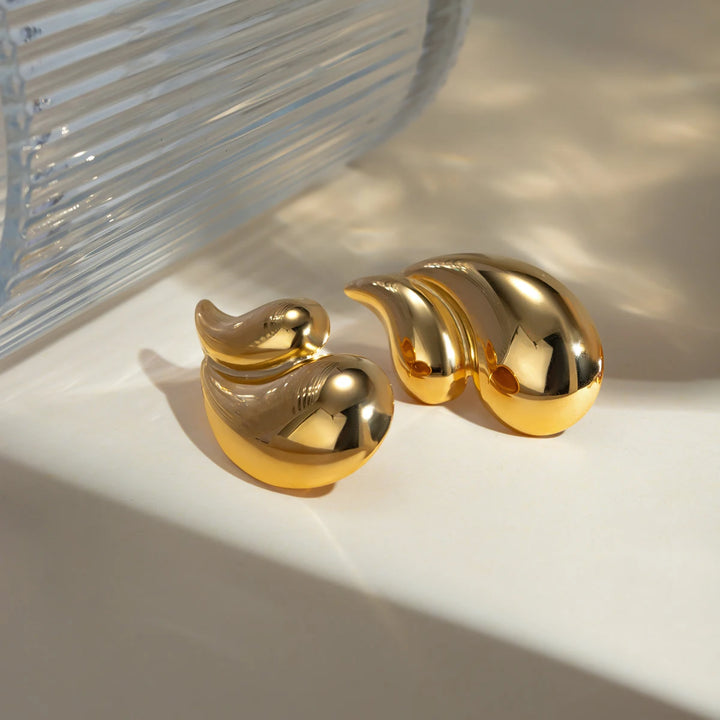 Mirage Wave Stud Earrings