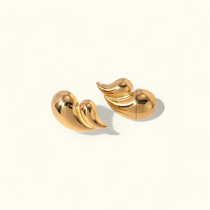 Mirage Wave Stud Earrings