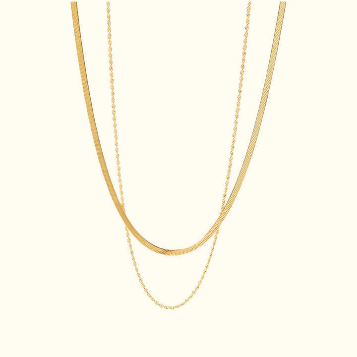 Lyra Layered Gold Necklace