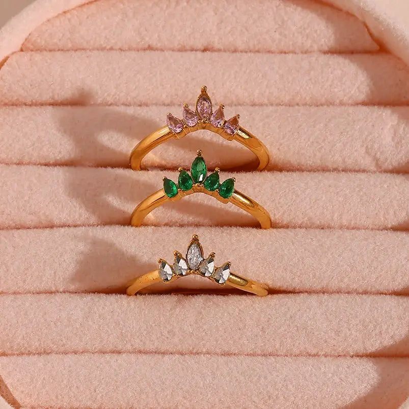 Aurora Crown Ring