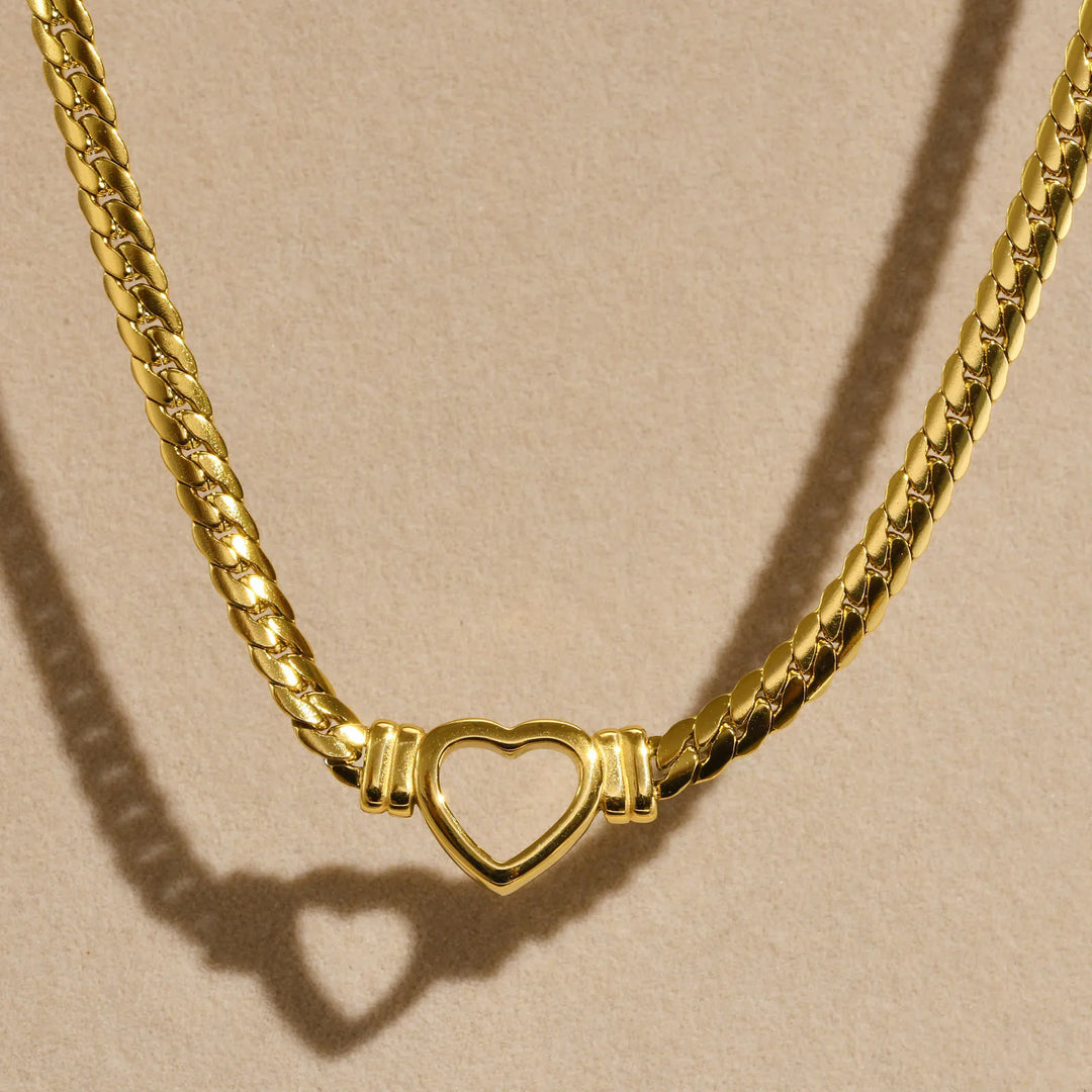 Solenne Heart Chain Necklace