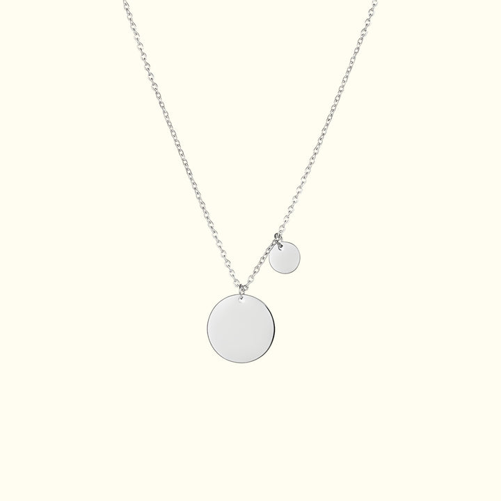 Celia Duo Disc Necklace